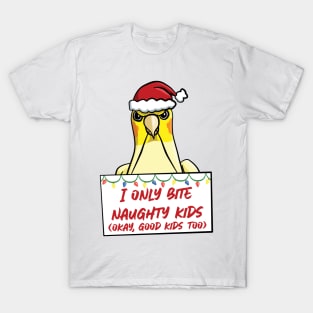 Only Bite Naughty Kids Lutino Cockatiel T-Shirt